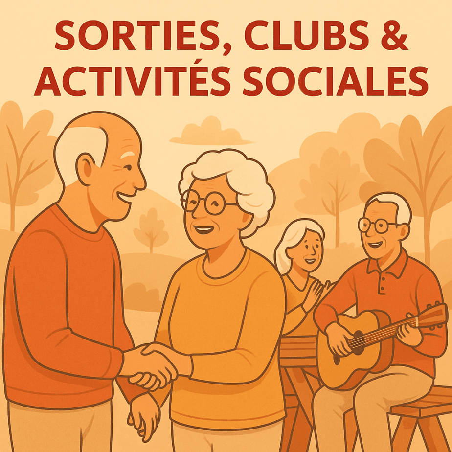 Seniors souriants profitant d’une activité sociale ensemble