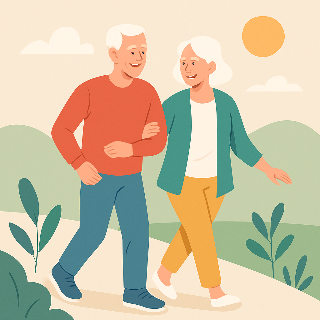 Seniors prenant soin de leur santé et bien-être