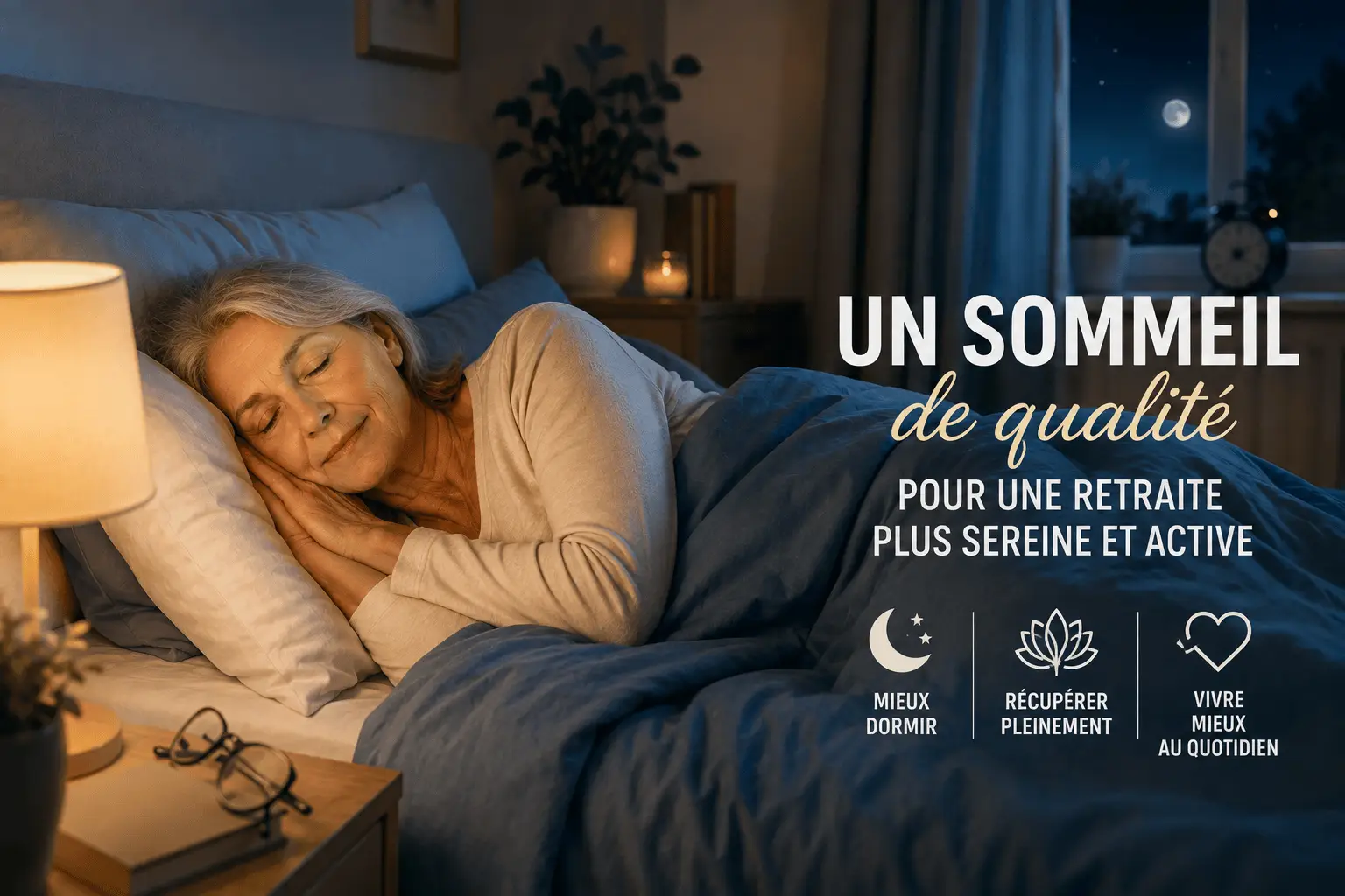 Bienvenue sur le blog retraite en forme pour préparer votre retraite ! 7 Retrouver un sommeil de qualité après 60 ans
