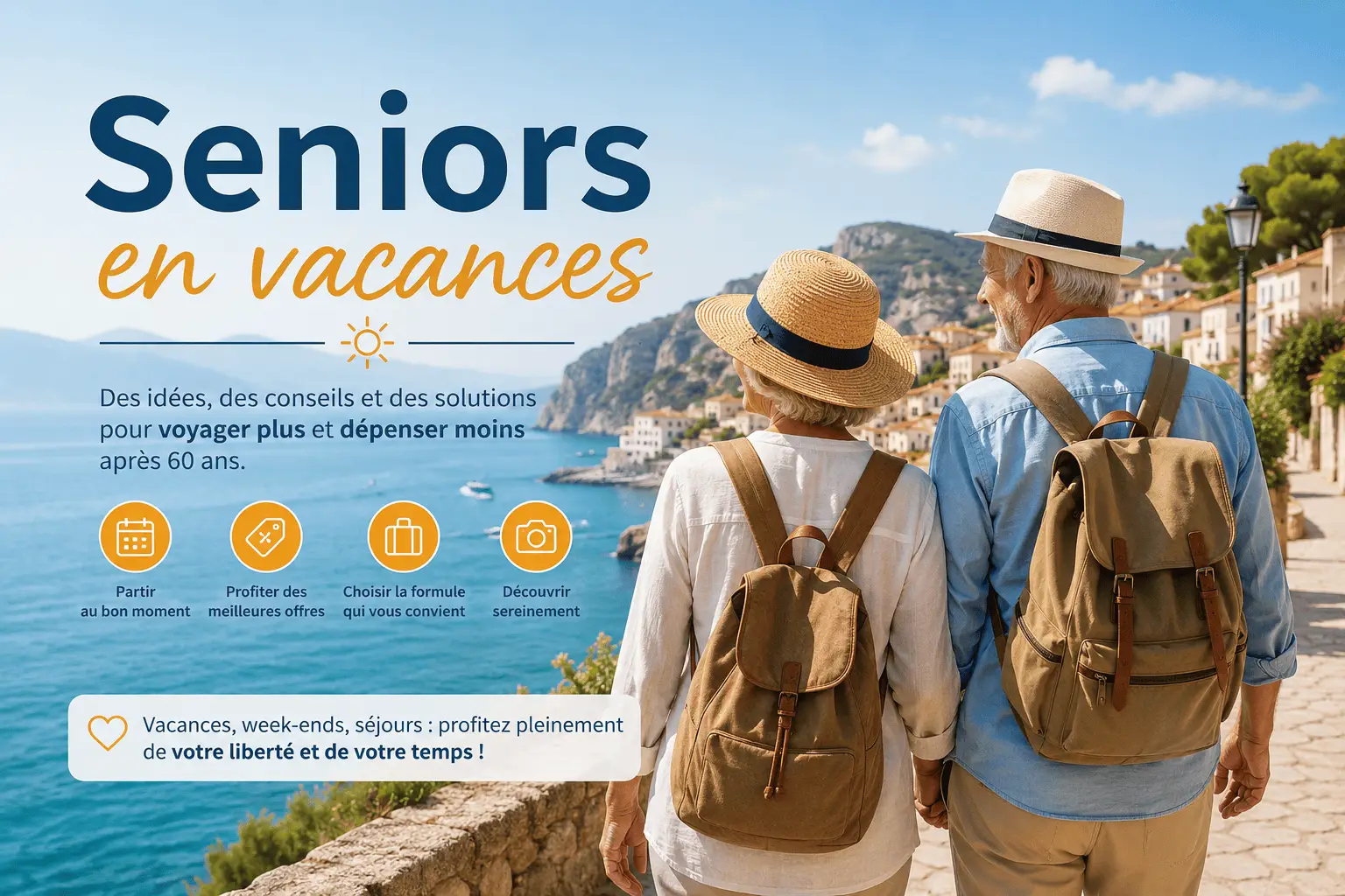 Bienvenue sur le blog retraite en forme pour préparer votre retraite ! 8 Vacances seniors pour voyager moins cher après 60 ans