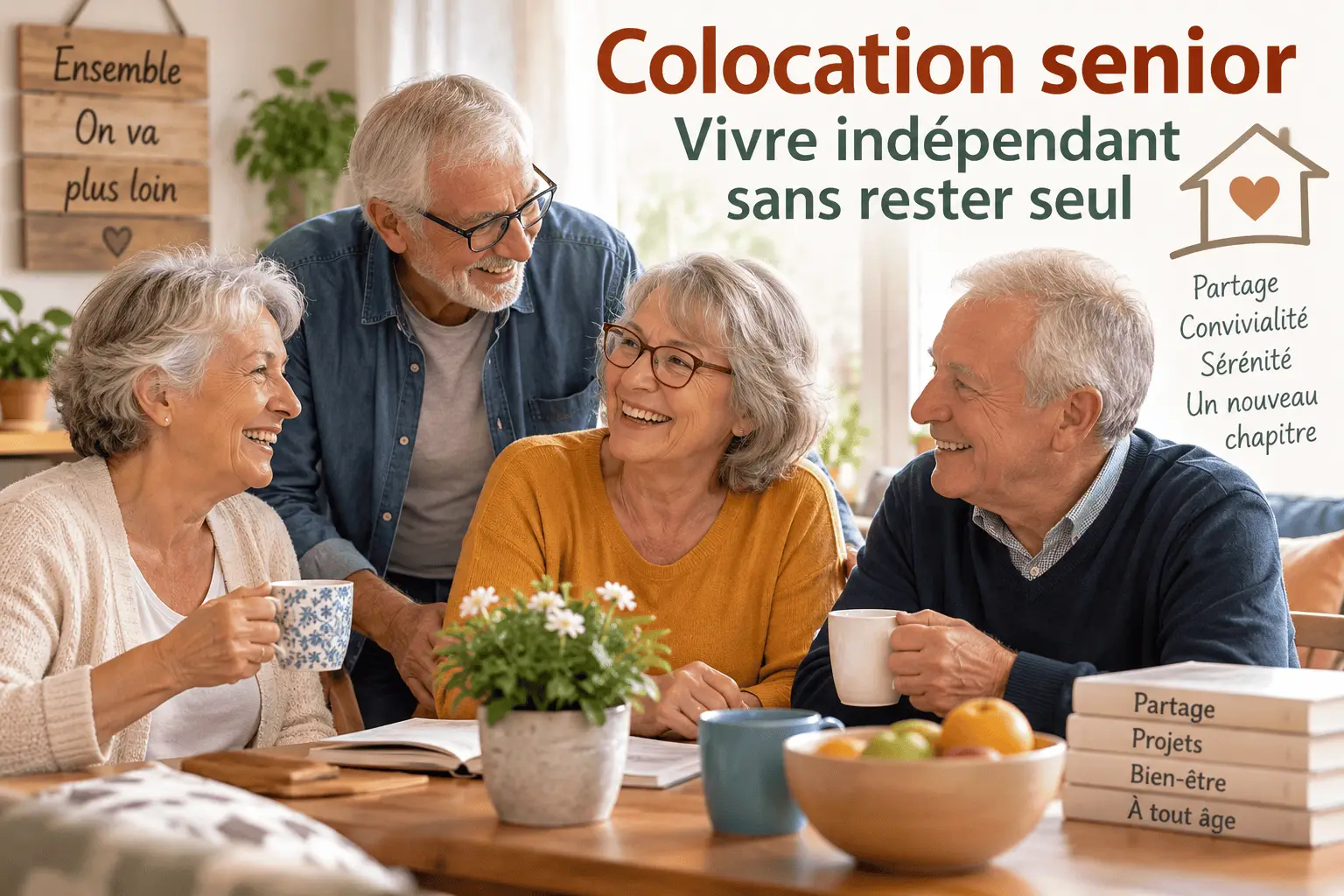 Bienvenue sur le blog retraite en forme pour préparer votre retraite ! 10 Colocation senior et habitat partagé après 60 ans